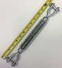 Galvanized US Federal Turnbuckle 1/2"x6" JAW/JAW for Wire Rope Cable
