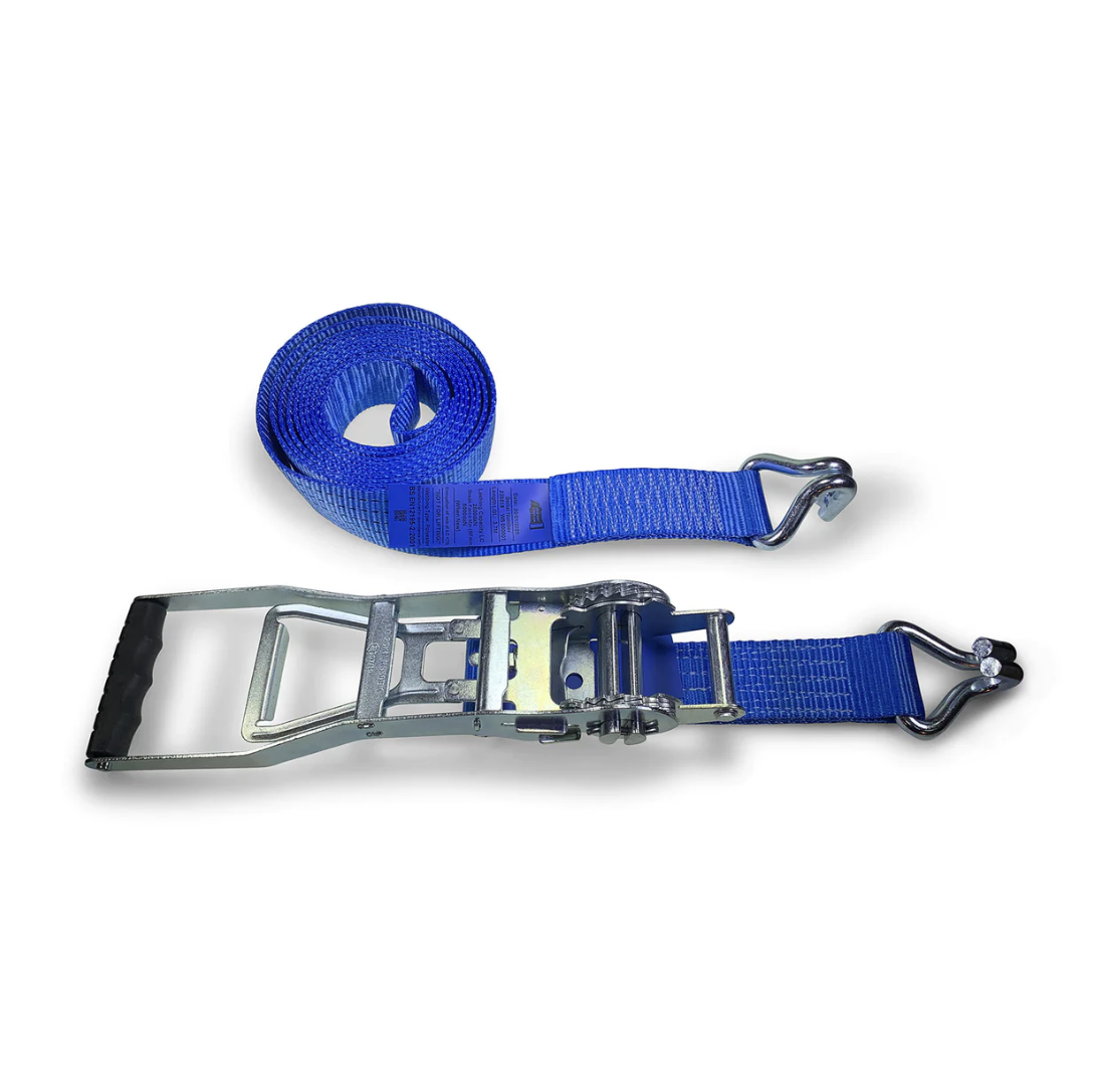2" 50mm 5T Ergo Ratchet Tie Down Straps with claw hook/J hook for Tailer