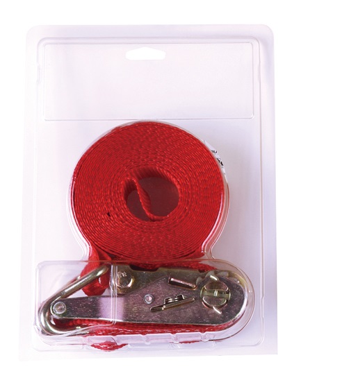 Hangable 4 pack 1in x 15ft tie down ratchet straps set with wired J hooks