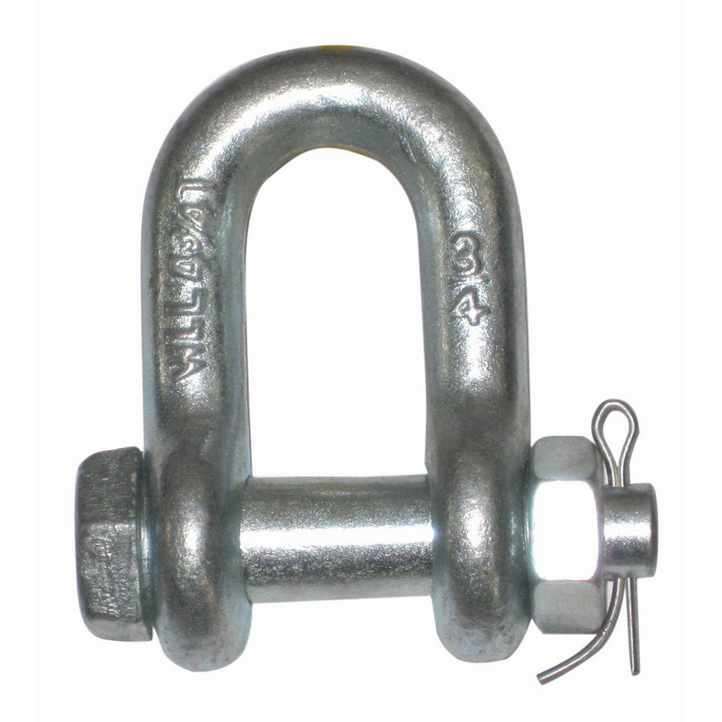 Heavy-duty US Type High Tensile Alloy Forged safety G2150 dee shackle with bolt