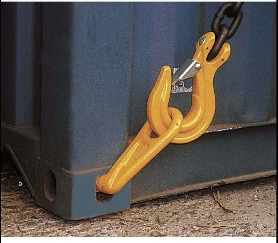 Left&Right 45 Degree G80 Sea Shipping Container Lifting Hook, Shipping, Cargo, Storage, Moving, G80 Eye container hook for lifting