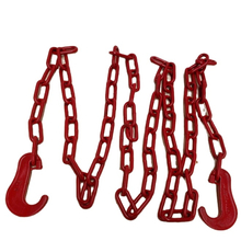 High Strength 13mm Alloy Powder Coating Lashing Chain with J/C type hook /flat hook