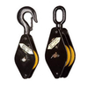 Heavy duty Wire Rope pulley Snatch Blocks with hook and loop